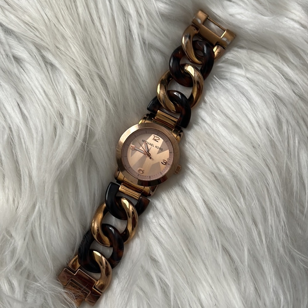 Michael Kors Tortoise & Gold